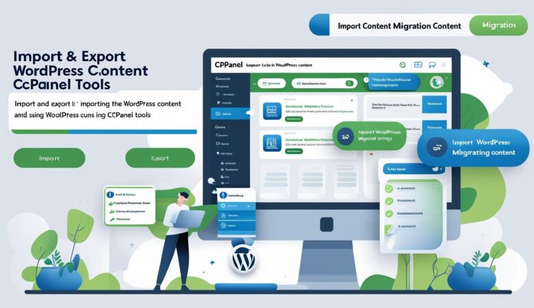 How to Import and Export WordPress Content Using cPanel Tools