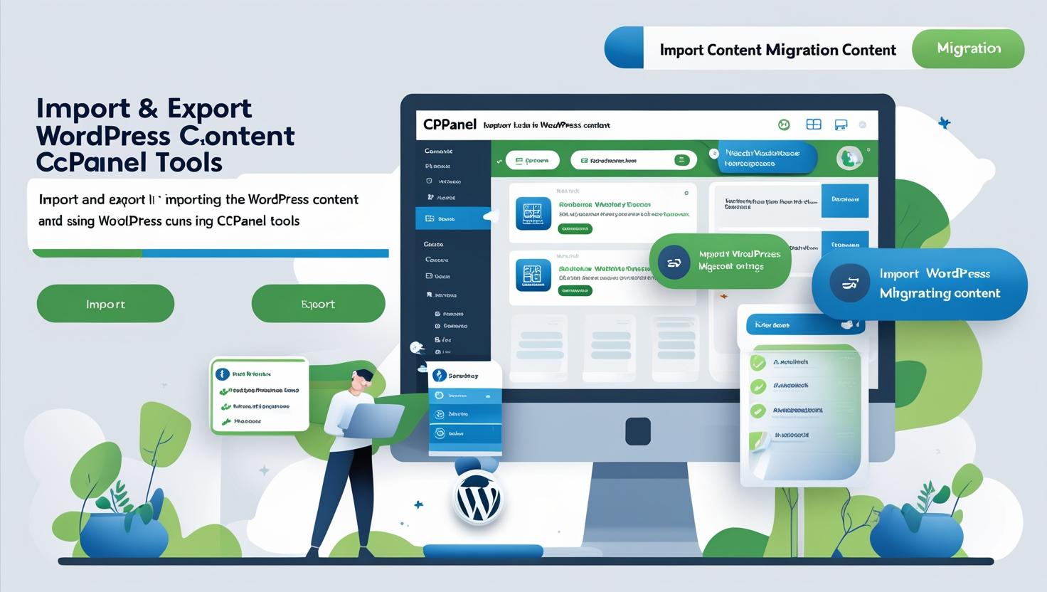 How to Import and Export WordPress Content Using cPanel Tools