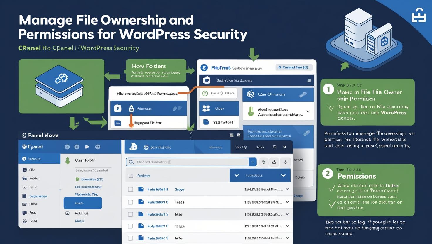How to Manage File Ownership and Permissions for WordPress Security in cPanel