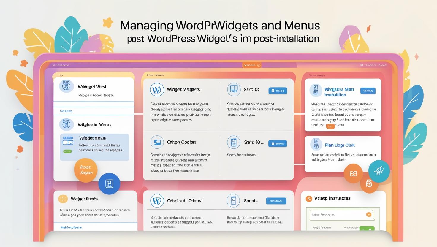 How to Manage WordPress Widgets and Menus Post-Installation