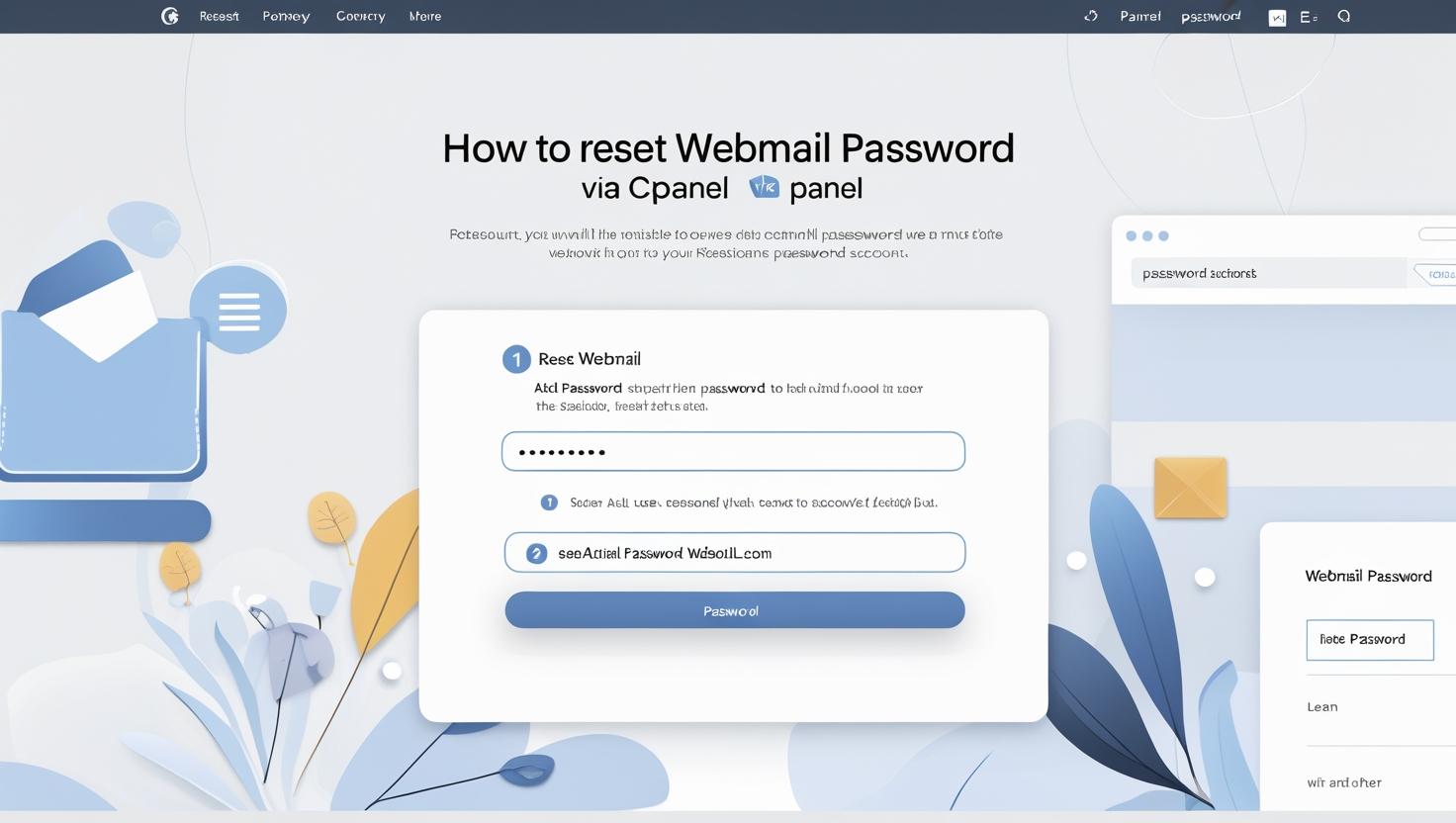 How to Reset Your Webmail Password via cPanel