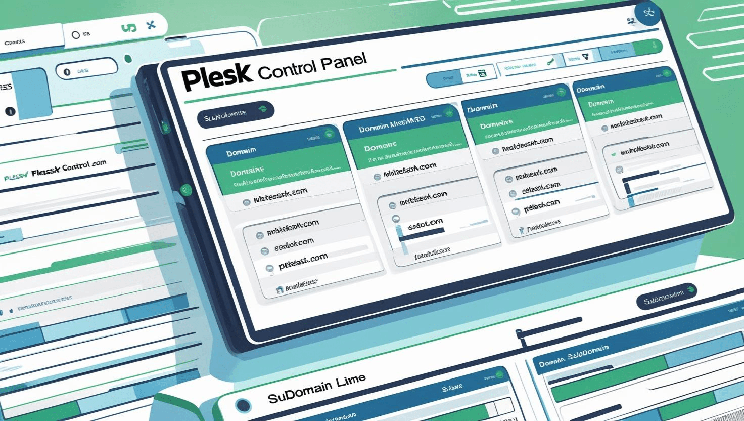 Manage multiple domains using Plesk