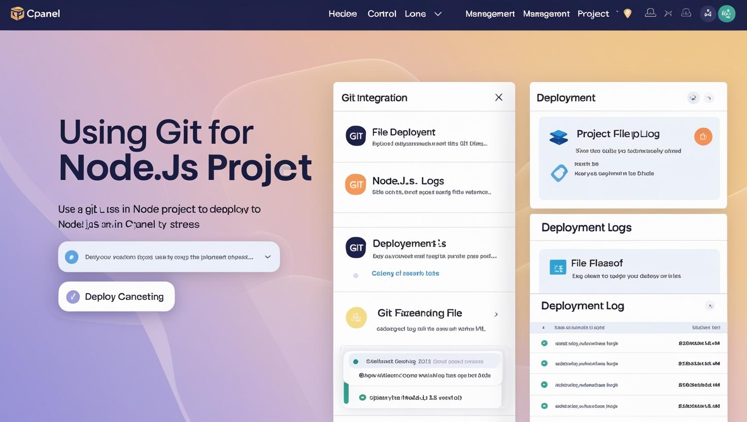 Using Git Version Control in cPanel to Deploy Node.js Projects