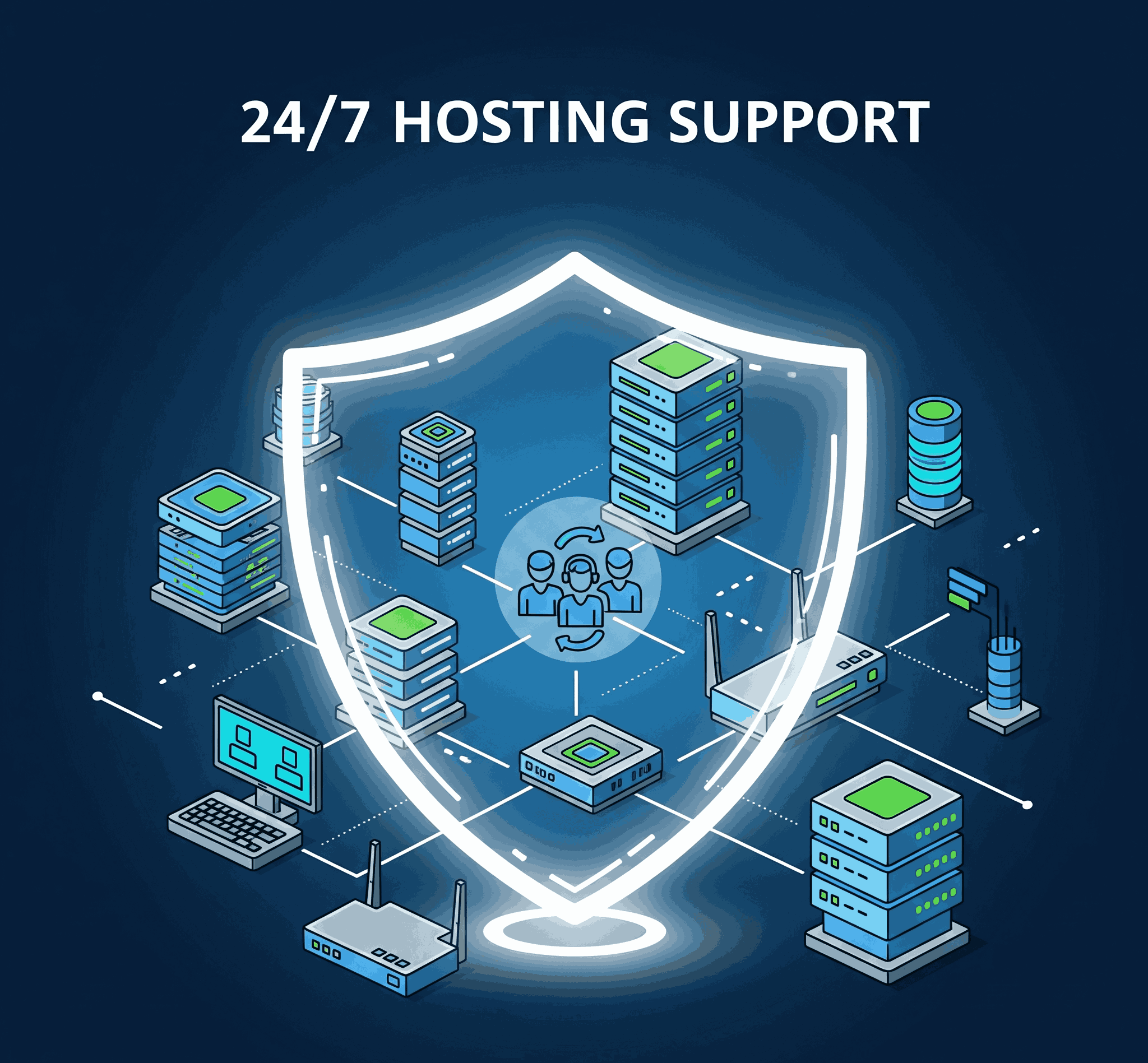 Benefits of 247/7 hosting support