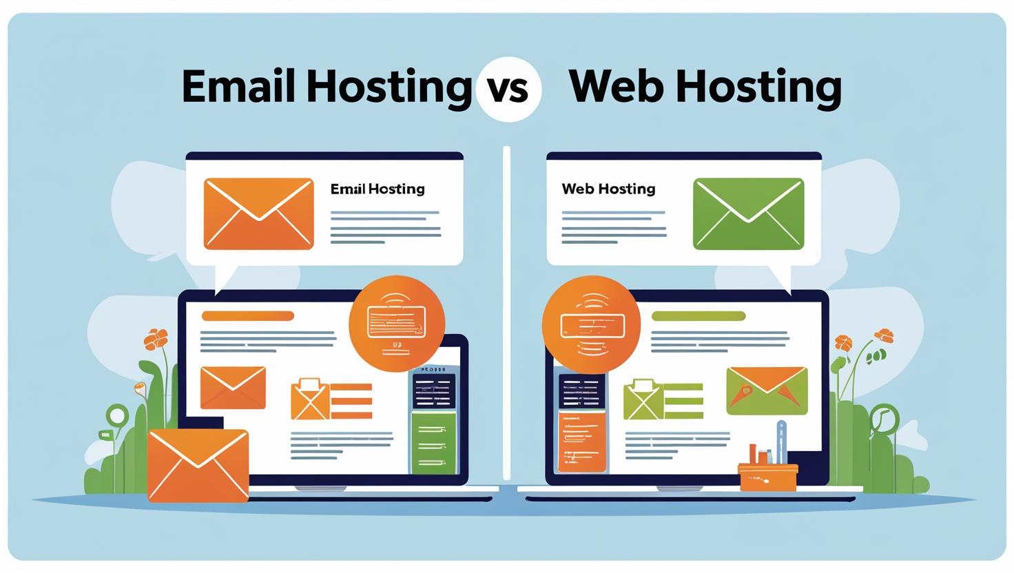 Email Hosting vs Web Hosting Explained