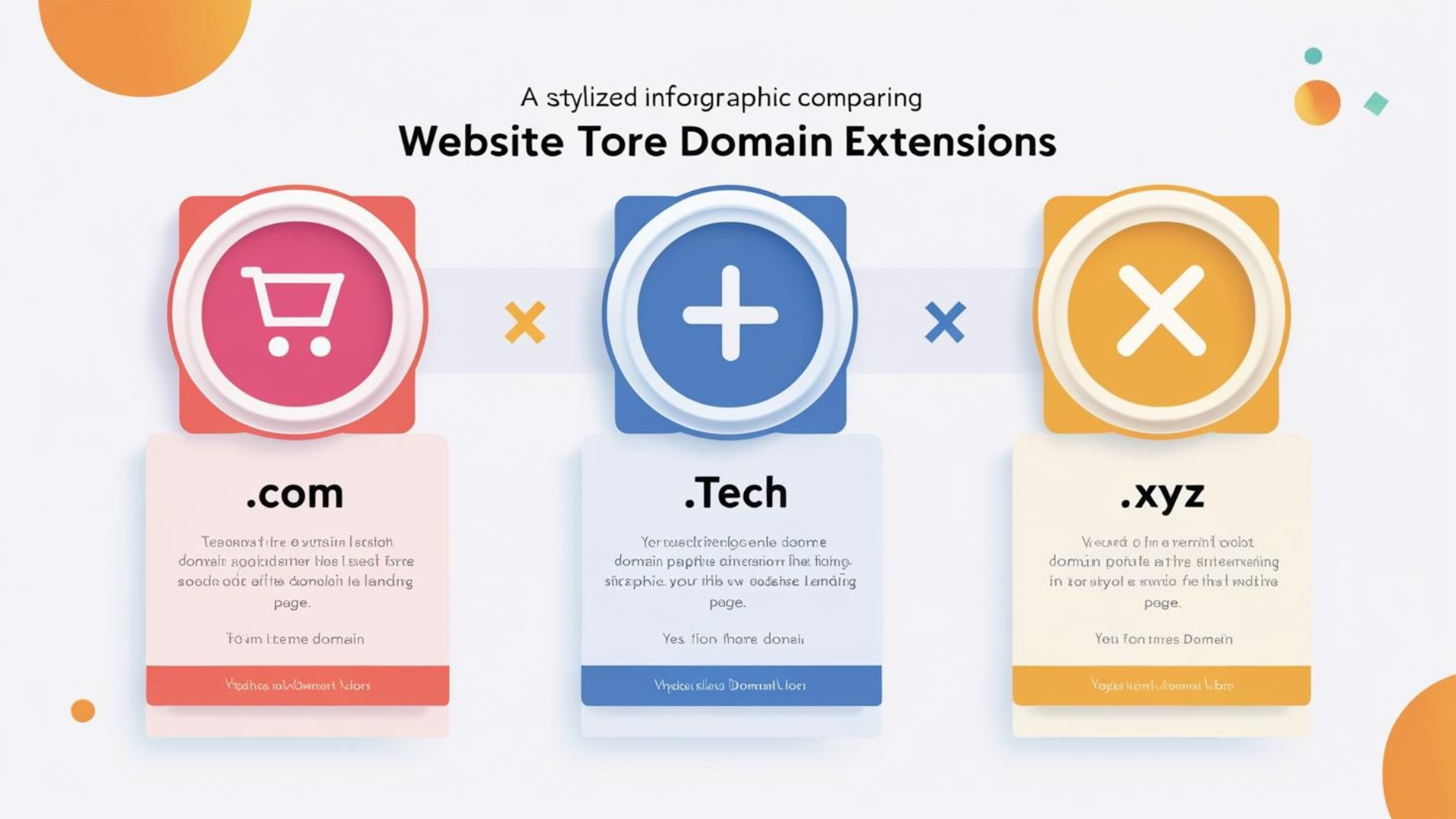 Types of Domains: .com vs .tech vs .xyz